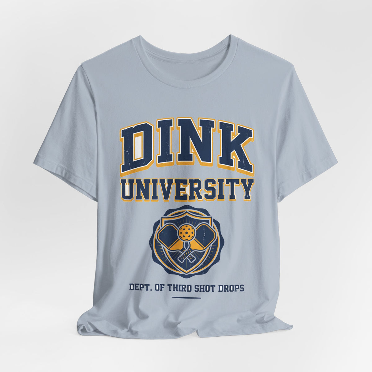 Dink University Pickleball Shirt, Dept of Third Shot Drops Varsity Tee, Funny College Style Gift for Pickleball Players