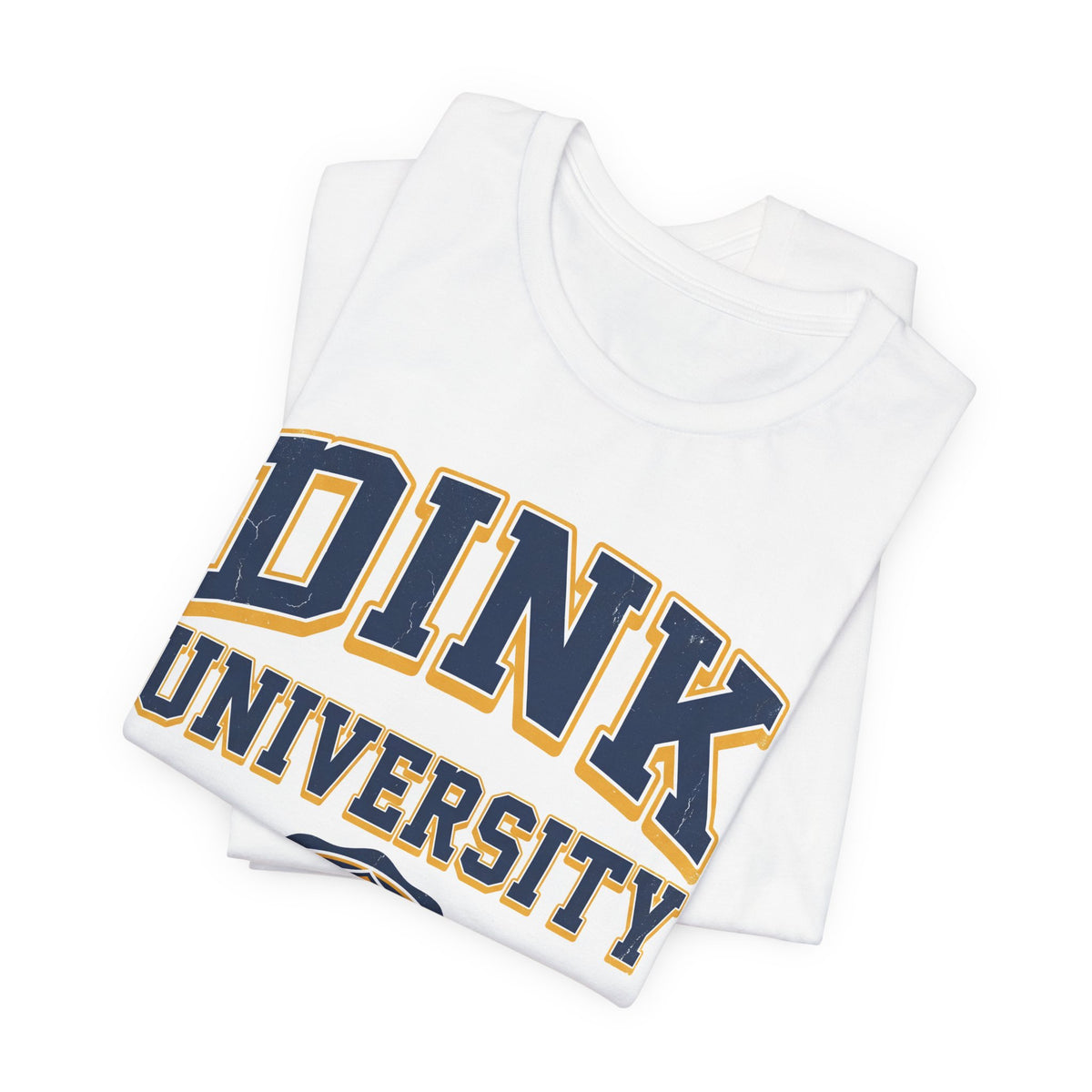 Dink University Pickleball Shirt, Dept of Third Shot Drops Varsity Tee, Funny College Style Gift for Pickleball Players